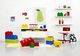 LEGO Klocek do przechowywania LEGO, 1 gałka, okrągły, piętrowy pojemnik do przechowywania, 950 ml, czerwony 2