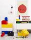 LEGO Klocek do przechowywania LEGO, 1 gałka, okrągły, piętrowy pojemnik do przechowywania, 950 ml, czerwony 4