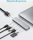 HUB USB Anker Anker PowerExpand Direct koncentrator USB-C 7-w-2 do MacBooka, adapter USB-C z Thunderbolt 3 USB-C (100 W PD), port 4K HDMI, transfer danych USB-C i USB-A 3.0, karta pamięci SD i mircoSD otwór 1
