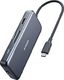 HUB USB Anker Anker USB C Hub, adapter 7 w 1 PowerExpand + z 4K HDMI, zasilanie 60 W, 1 GBPS Ethernet, 2 porty USB 3.0 i czytnik kart pamięci SD / mircoSD, do MacBook Pro 2016/2017/2018, Chromebook, XPS 1
