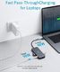 HUB USB Anker Anker USB C Hub, adapter 7 w 1 PowerExpand + z 4K HDMI, zasilanie 60 W, 1 GBPS Ethernet, 2 porty USB 3.0 i czytnik kart pamięci SD / mircoSD, do MacBook Pro 2016/2017/2018, Chromebook, XPS 4