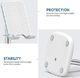 Ugreen UGREEN stojak na telefon stacjonarny uchwyt na telefon regulowany uchwyt na telefon stojak na smartfona kompatybilny z iPhone 11 Pro X 8 Plus, Samsung M30s M20 S10, Huawei P30 Pro P20 Pro, iPad Mini 2 3 4 Biały 4