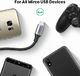 Kabel USB Ugreen Kabel UGREEN Micro USB Nylonowy kabel USB 2.0 Micro USB do transmisji danych Kabel USB do Micro USB Obsługuje Samsung Galaxy A10s, A2 Core, A7, A6, J3, S7, S7 Edge, S6, S5, S5 Mini, A5 (1 m) 5