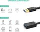 Kabel USB Ugreen Przedłużacz kabla USB UGREEN Przedłużacz USB 3.0 Kabel męski na żeński do czytnika kart, klawiatury, drukarki, skanera, aparatu Pozłacane styki (1m) 4
