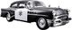 Bauer Maisto Buick Century '55 Police: wierny model samochodu 1:24, drzwi i maska ??do otwarcia, gotowy model, 20 cm, czarny (531295) (2049722) - 34439 1