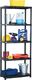 vidaXL Regał 5-poziomowy czarny 71x38x170 cm plastik 1