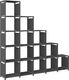 vidaXL Regał z 15 przegrodami, szary, 103x30x175,5 cm, tkanina 3