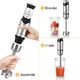 Blender Aigostar  Aigostar Stirring Silver 30IOM - blender ręczny z kubkiem, blender ze stali nierdzewnej do żywności dla niemowląt, przełącznik jog o mocy 600W, stal nierdzewna klasy spożywczej 304, bez BPA. OPAKOWANIE JEDNORAZOWE. 8