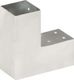 vidaXL Łączniki w kształcie L, 4 szt., galwanizowany metal, 71x71 mm 4