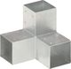 vidaXL Łącznik do słupków w kształcie Y, galwanizowany metal, 91x91 mm 1