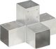 vidaXL Łącznik do słupków w kształcie X, galwanizowany metal, 91x91 mm 1