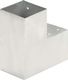vidaXL Łączniki w kształcie L, 4 szt., galwanizowany metal, 101x101 mm 5