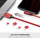 Kabel USB Ugreen Kabel UGREEN USB na Lightning 90 stopni z nylonowym oplotem z certyfikatem MFi, kompatybilny z iPhone SE 2020, 11, X, XR, XS, 8, 7, 6, iPad, etui ładujące Airpods (2M, czerwony) 4