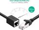 Ugreen Przedłużacz UGREEN do kabla Ethernet, kabla LAN, kabla sieciowego Gigabit i kabla RJ45 Kompatybilny z Cat5 Cat5e Cat6 Cat7 Cat8, kabel adaptera do sieci Ethernet, LAN, przedłużacz sieci (0,5 m) 1