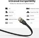 Ugreen Kabel Ethernet UGREEN Cat 7 10Gbit / s 600Mhz Kabel LAN Płaski kabel sieciowy Cat7 FTP z pozłacanym złączem RJ45 kompatybilny z Cat 6 Cat.5e Cat.5 do routera, modemu, przełącznika, PS4 / 3, panelu krosowego (2m) 5