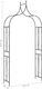 vidaXL Pergola ogrodowa, czarna, 120x38x258 cm, żelazna 4