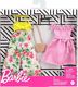 Barbie Barbie GHX64 Fashions 2-pak fasonów, dwa stroje dla lalek, ubrania i akcesoria oraz spodnie w tropikalne kwiatki 1