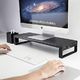 VAYDEER Vaydeer USB 3.0 Hub Monitor Stand Aluminiowy metalowy monitor Riser Obsługuje przesyłanie danych i ładowanie, organizer na biurko na klawiaturę i mysz do 32 cali na laptopa, komputer, MacBook 6