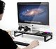 VAYDEER Podstawa monitora Vaydeer z koncentratorem USB 3.0 i szybkim ładowaniem komputera Podstawka pod komputer iMac Podstawka do MacBooka na monitor 27 lub 33 kg - schowek na klawiaturę i mysz Magic - czarna 6