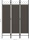 vidaXL Parawan 3-panelowy, antracytowy, 120 x 180 cm 5