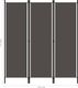 vidaXL Parawan 3-panelowy, antracytowy, 150 x 180 cm 5