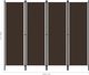 vidaXL Parawan 4-panelowy, brązowy, 200 x 180 cm 5