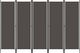 vidaXL Parawan 5-panelowy, antracytowy, 250 x 180 cm 1