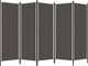 vidaXL Parawan 5-panelowy, antracytowy, 250 x 180 cm 2