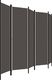 vidaXL Parawan 5-panelowy, antracytowy, 250 x 180 cm 3