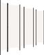 vidaXL Parawan 6-panelowy, kremowy, 300 x 180 cm 3