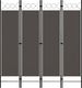 vidaXL Parawan 4-panelowy, antracytowy, 160 x 180 cm 1