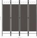 vidaXL Parawan 4-panelowy, antracytowy, 160 x 180 cm 6