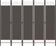vidaXL Parawan 5-panelowy, antracytowy, 200 x 180 cm 1