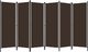 vidaXL Parawan 6-panelowy, brązowy, 300 x 180 cm 2