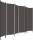 vidaXL Parawan 6-panelowy, antracytowy, 300 x 180 cm 3
