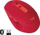 Mysz Logitech Logitech M590 Silent Wireless, Bluetooth i połączenie 2,4 GHz przez odbiornik USB Unifying, czujnik optyczny 1000 DPI, 2-letnia żywotność baterii, PC / Mac - rubinowo-czerwony / czerwony 4