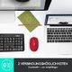 Mysz Logitech Logitech M590 Silent Wireless, Bluetooth i połączenie 2,4 GHz przez odbiornik USB Unifying, czujnik optyczny 1000 DPI, 2-letnia żywotność baterii, PC / Mac - rubinowo-czerwony / czerwony 5