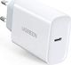 Ładowarka Ugreen Ładowarka UGREEN USB C Zasilanie 30 W Zasilacz USB C Szybka ładowarka do iPhone'a 11 X 8 XS XR iPad Pro 2020/2018/2017, iPad Air 3 2019, iPad 7 2019 USB C Szybka ładowarka do MacBooka Air, MacBooka 12 1