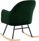 vidaXL Fotel bujany, ciemnozielony, tapicerowany aksamitem 6