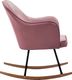 vidaXL Fotel bujany, różowy, tapicerowany aksamitem 5