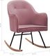 vidaXL Fotel bujany, różowy, tapicerowany aksamitem 8