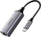 Karta sieciowa Ugreen UGREEN Adapter USB C do Ethernet Adapter Gigabit LAN typu C do adaptera sieciowego RJ45 kompatybilny z Thunderbolt 3 dla MacBook Pro, MacBook Air, iPad Pro 2018/2020, Lenovo Ideapad, Surface Go 1