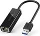Karta sieciowa Ugreen Karta sieciowa UGREEN USB Adapter USB 3.0 do RJ45 Gigabit Ethernet dla MacBook Ultrabook, Windows 10, 8.1, 8, 7, Vista, XP (Czarny) 1