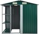 vidaXL Szopa ogrodowa z regałem żelazna zielona 205x130x183 cm (47104) 3