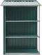 vidaXL Szopa ogrodowa z regałem żelazna zielona 205x130x183 cm (47104) 4