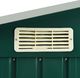 vidaXL Szopa ogrodowa z regałem żelazna zielona 205x130x183 cm (47104) 6