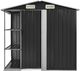 vidaXL Szopa ogrodowa z regałem żelazna antracytowa 205x130x183 cm (47106) 2