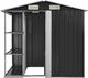vidaXL Szopa ogrodowa z regałem żelazna antracytowa 205x130x183 cm (47106) 3