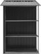 vidaXL Szopa ogrodowa z regałem żelazna antracytowa 205x130x183 cm (47106) 4