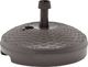 vidaXL Podstawa pod parasol, wypełniana wodą/piaskiem, 20 L, brązowa 2